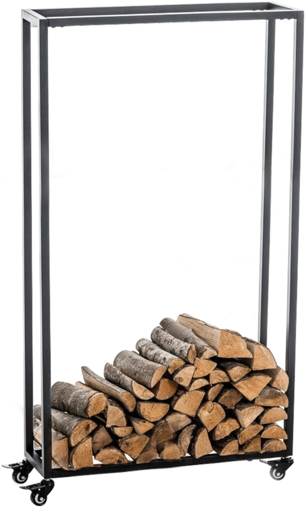 CLP Kaminholzständer Hetta,schwarz 25x60x150 cm Bild 1