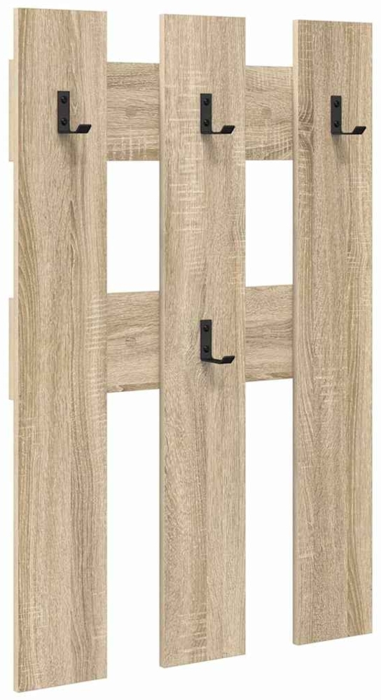 vidaXL Wandmontierter Kleiderständer Sonoma-Eiche 65 x 3 x 100 cm 874501 Bild 1
