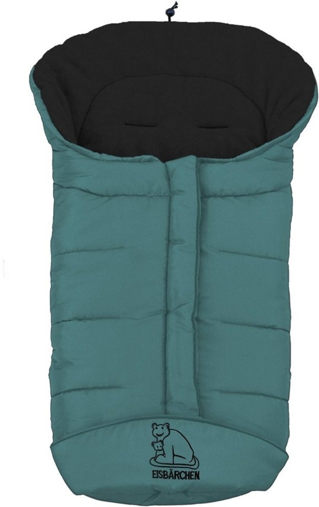 Heitmann Felle Winterfußsack Serie "Eisbärchen" Farbe: Schwarz/Petrol 7965SP Bild 1