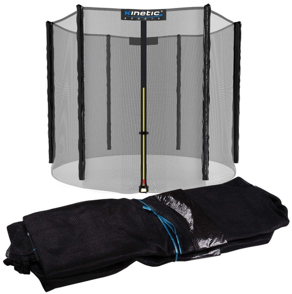 Kinetic Sports Trampolinnetz, Trampolin Sicherheitsnetz Ø 183/244/305/366/400/430/460/490 cm Bild 1
