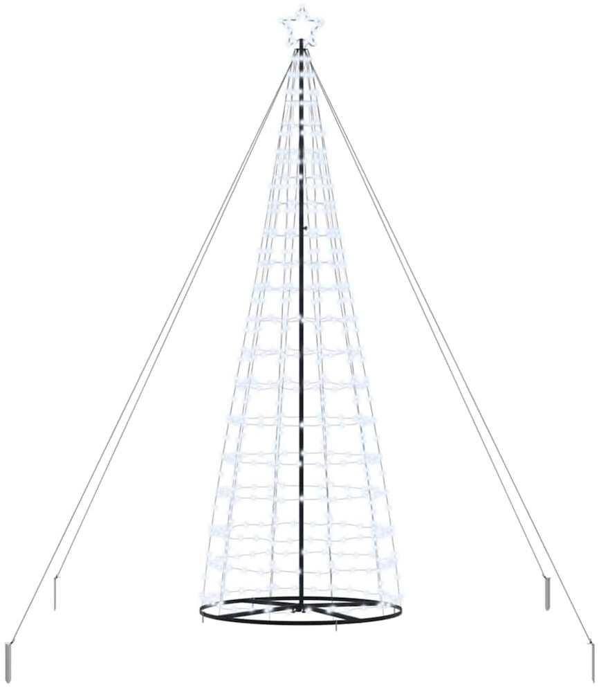 vidaXL LED-Weihnachtsbaum mit 800 LEDs Kaltweiß 400 cm Eisen 42018762 Bild 1