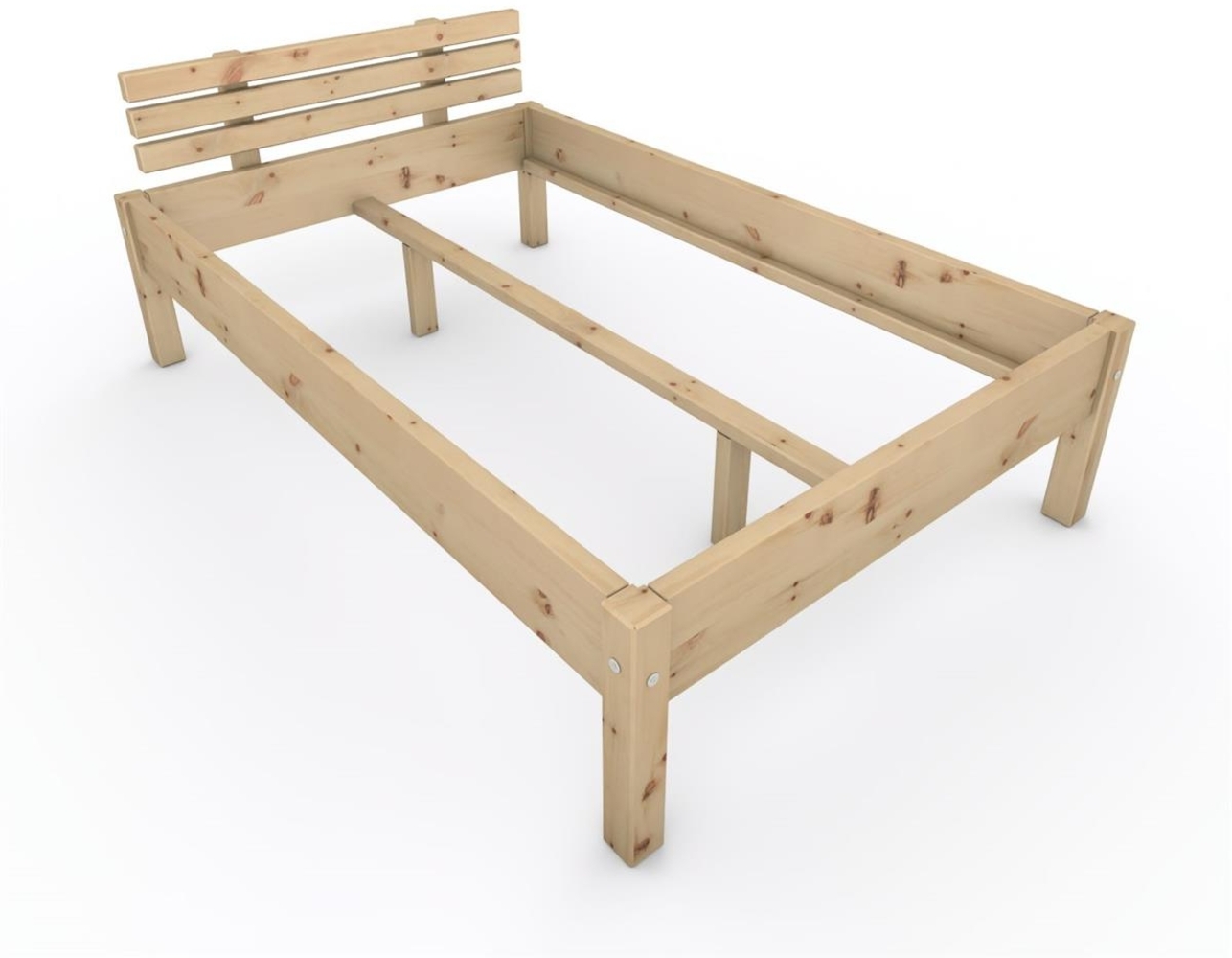 Zirbenbett "Zirben-Liesl" 120 x 190 cm Holzbett Massivholzbett Bett Bild 1