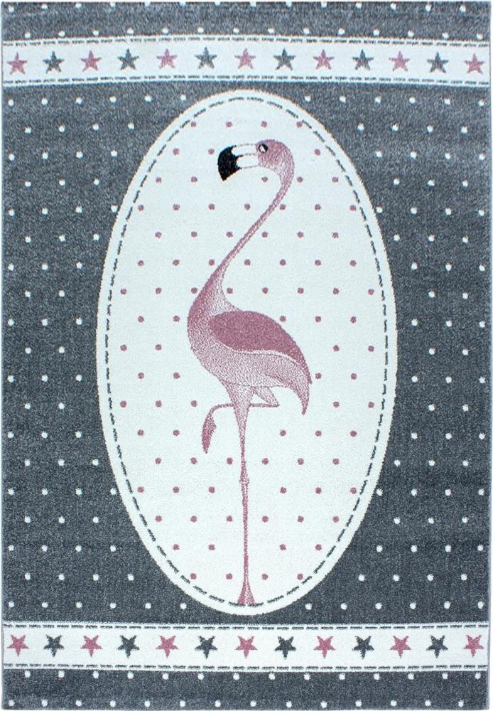 Kinder Teppich Kikki Läufer - 80x150 cm - Pink Bild 1