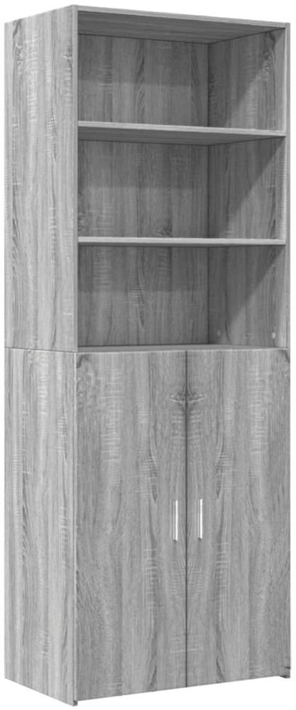 vidaXL Highboard Grau Sonoma 70x42,5x185 cm Holzwerkstoff 3281376 Bild 1