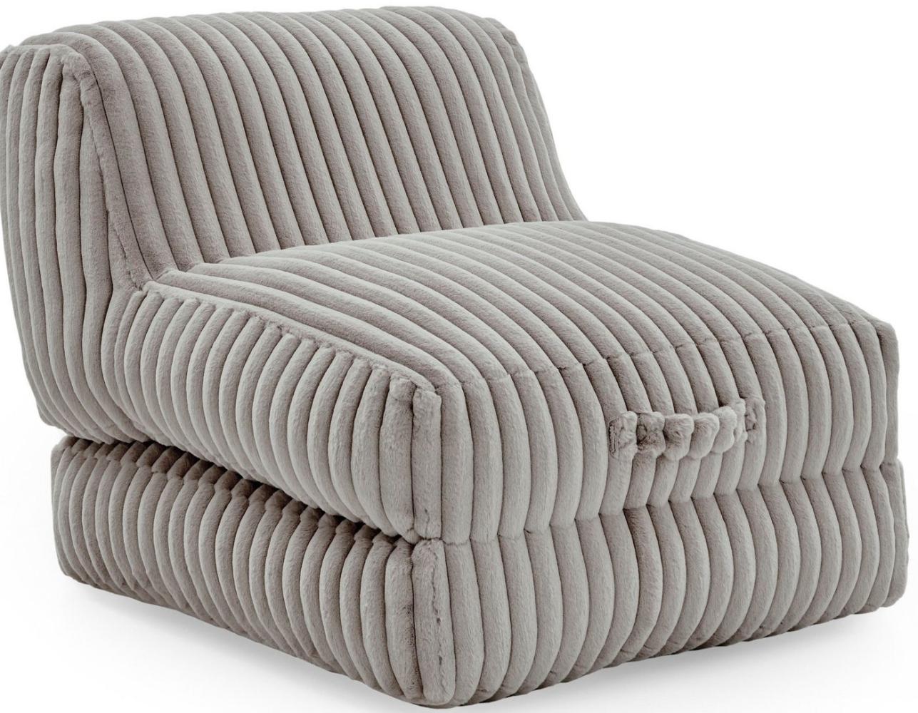 INOSIGN XXL-Sessel Pia, Loungesessel in Megacord, 2 Größen, Schlaffunktion und Pouf-Funktion Bild 1