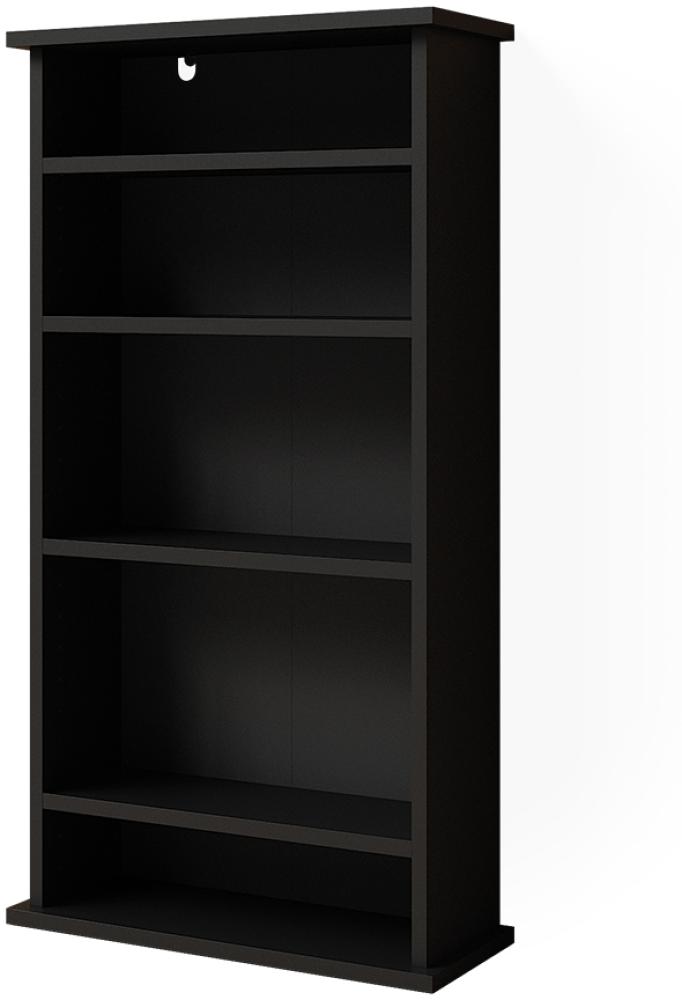 Vicco Bücherregal Cord Schwarz 48,3 x 91,4 cm mit 5 Ablagen Bild 1