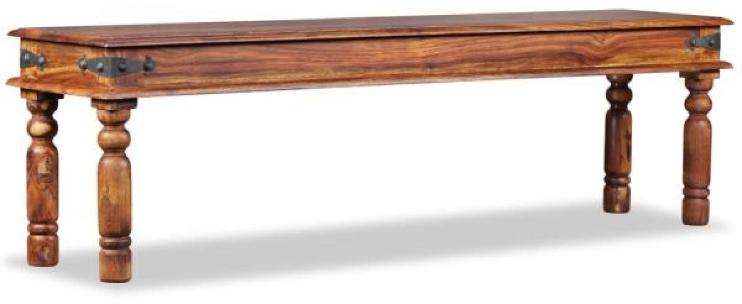 vidaXL Parkbank Massivholz 160 x 35 x 45 cm Bild 1