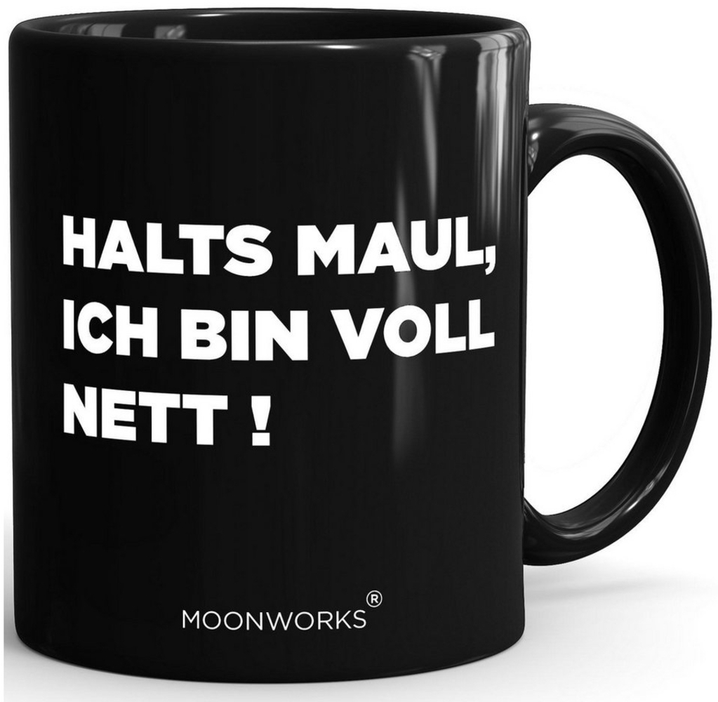 MoonWorks Tasse Tasse Böse Sprüche Sarkasmus Arbeitskollegen Geschenk Lustig, Keramik Bild 1