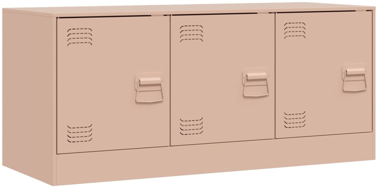 vidaXL TV-Schrank Rosa 99x39x44 cm Stahl 841644 Bild 1