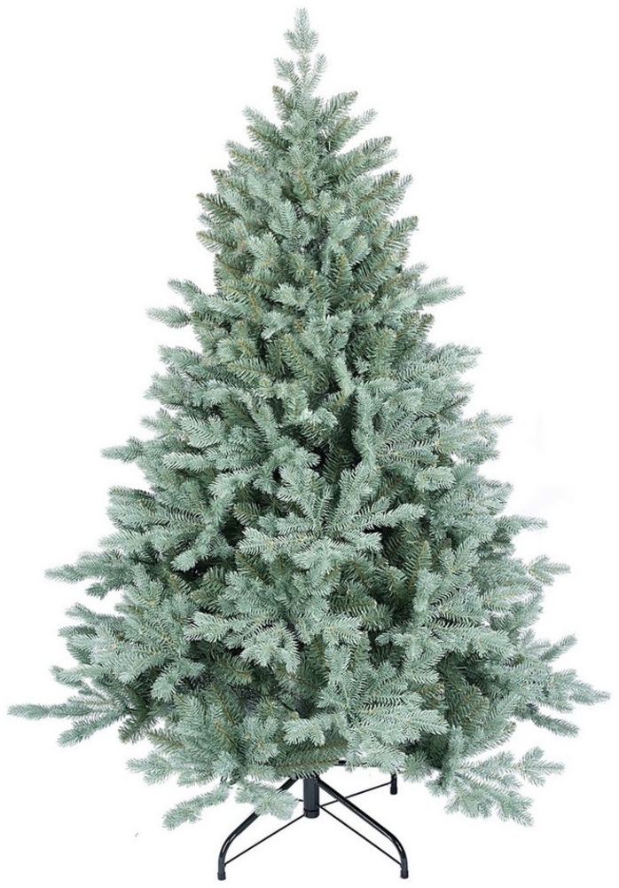 Salcar Künstlicher Weihnachtsbaum Künstlicher Weihnachtsbaum Blaufichte Tannenbaum, super dicht und voll, Blaufichte, 150 cm mit 2083 Spitzen (1688 PE + 395 PVC), ca. 81 % PE Bild 1