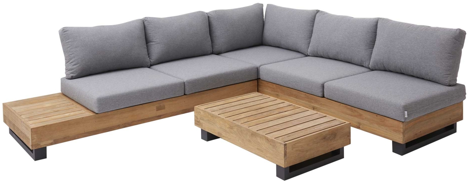 Lounge-Set Madrid / Olmo, Echtholz, Grau, Holzfarben Bild 1