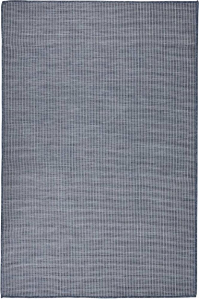 vidaXL Outdoor-Teppich Flachgewebe 120x170 cm Blau 340795 Bild 1