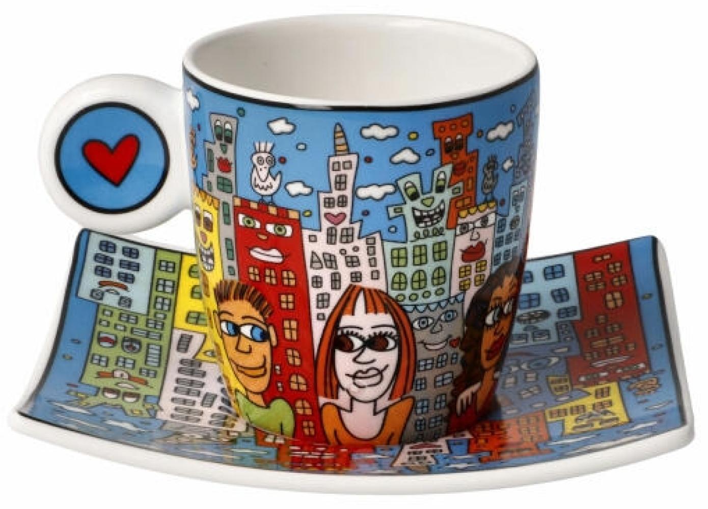 Goebel Espressotasse James Rizzi - Summer in the City, Fine Bone China, Bunt, 0. 25 L, 26102731 Bild 1