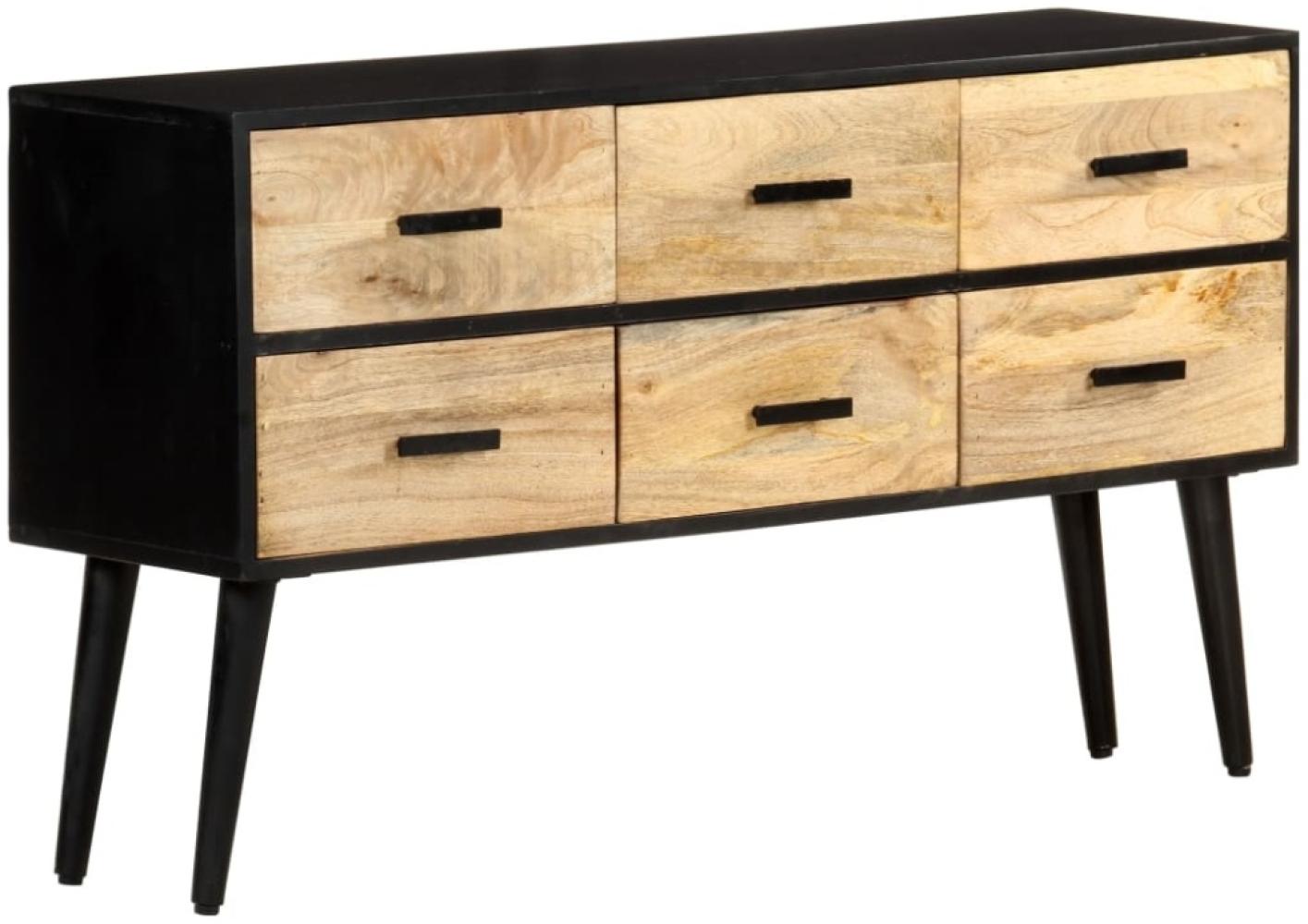 vidaXL Sideboard 110x33x64 cm Massivholz Mango 322678 Bild 1