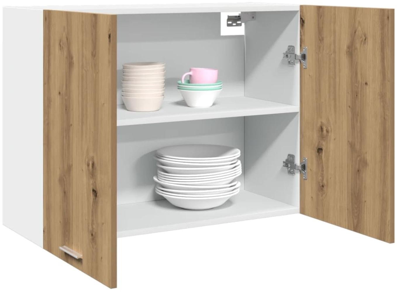 vidaXL Hängeschrank Artisan-Eiche 80x31x60 cm Holzwerkstoff 856111 Bild 1