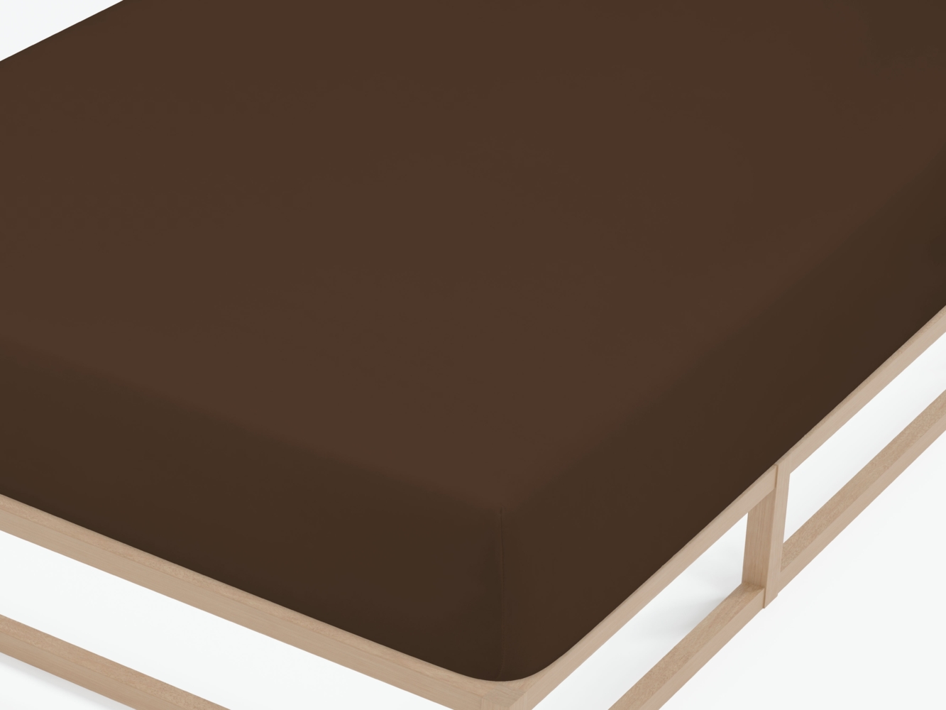 biberna Feinjersey-Spannbetttuch 0077144, topas / mocca, 1 x 140 x 200 cm - 160x200 cm Bild 1