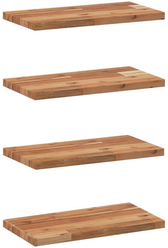 vidaXL Schweberegale 4 Stk. 40x20x2 cm Massivholz Akazie Ölbehandelt 3279498 Bild 1