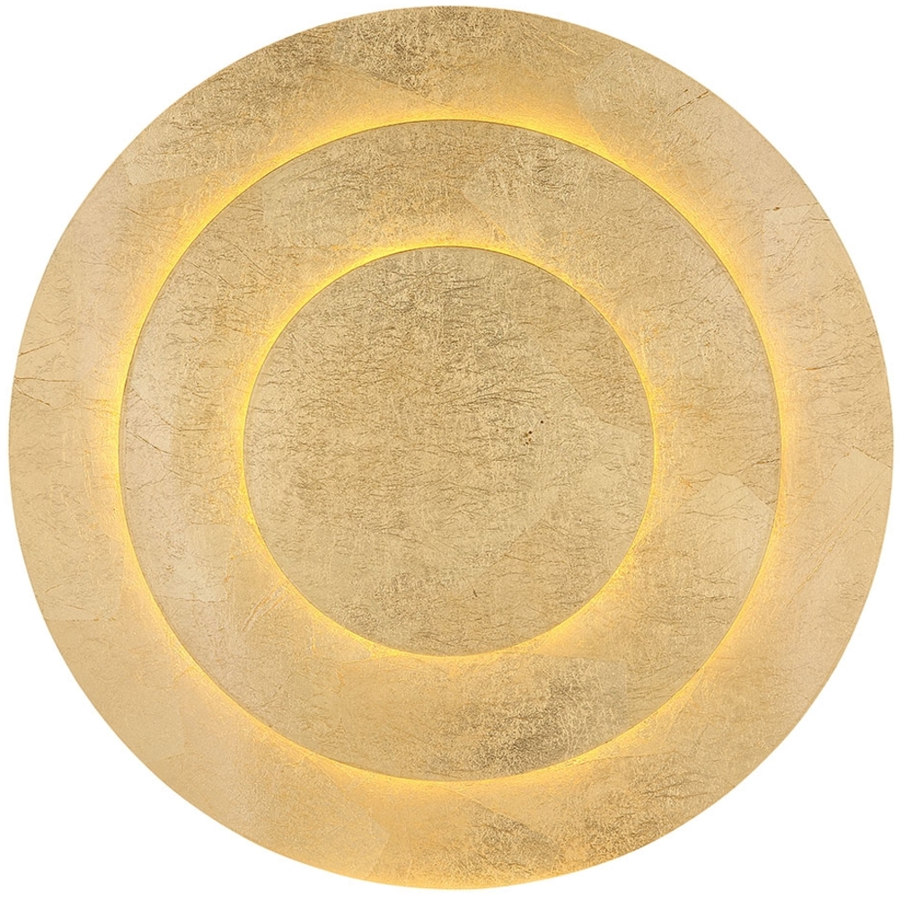 LED Deckenleuchte, Metall gold, D 35 cm Bild 1