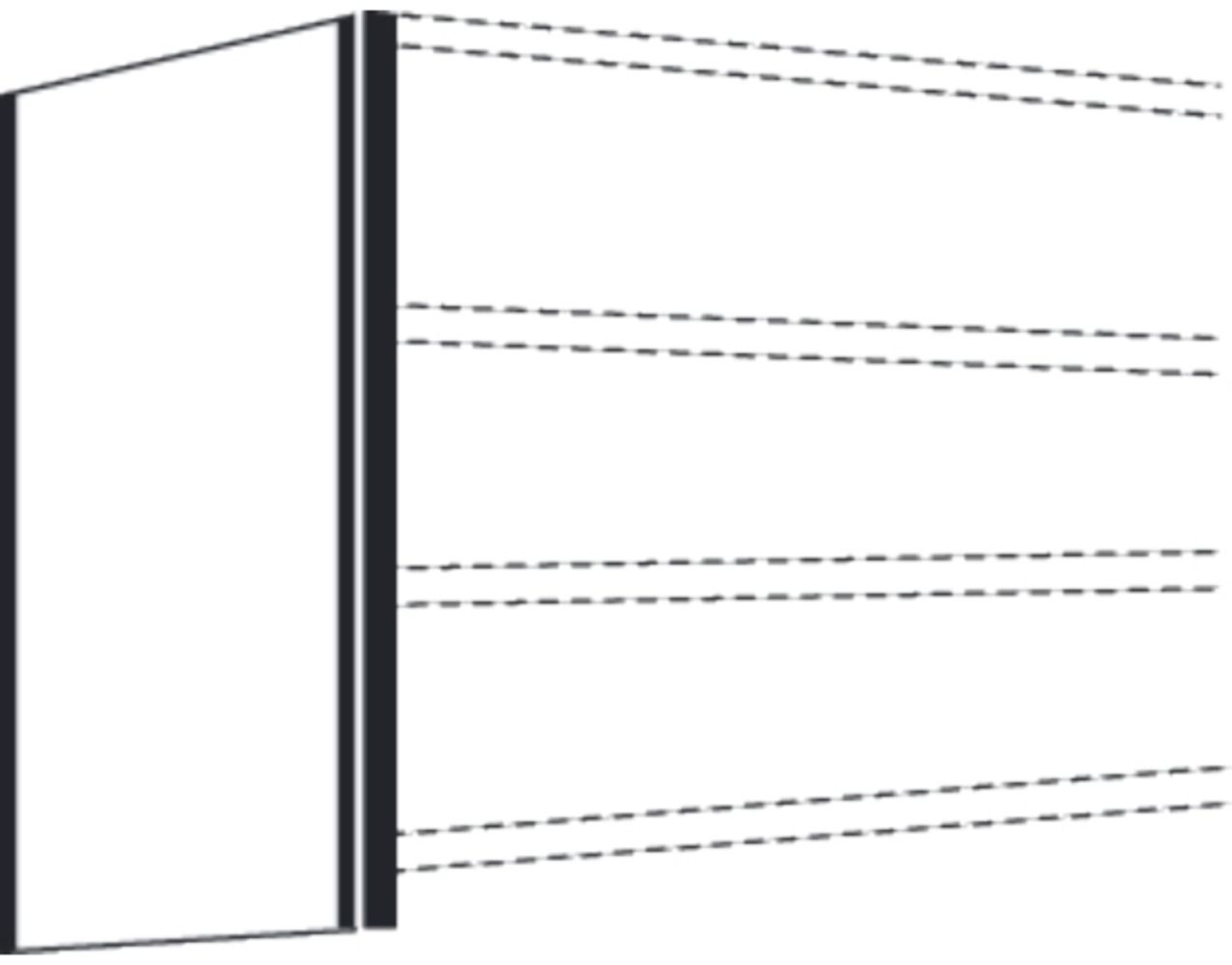Kerkmann Seiten-Endwand für Büro-Regal Progress 500 TxH 30x225cm licht Bild 1