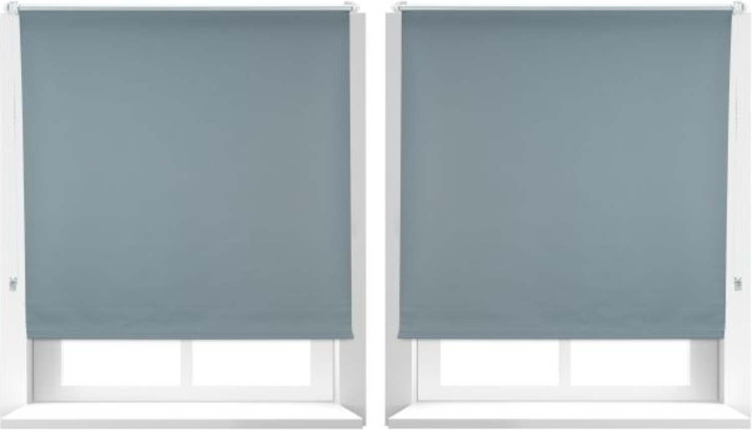 2 x Verdunkelungsrollo grau 120x160 cm 10023031 Bild 1