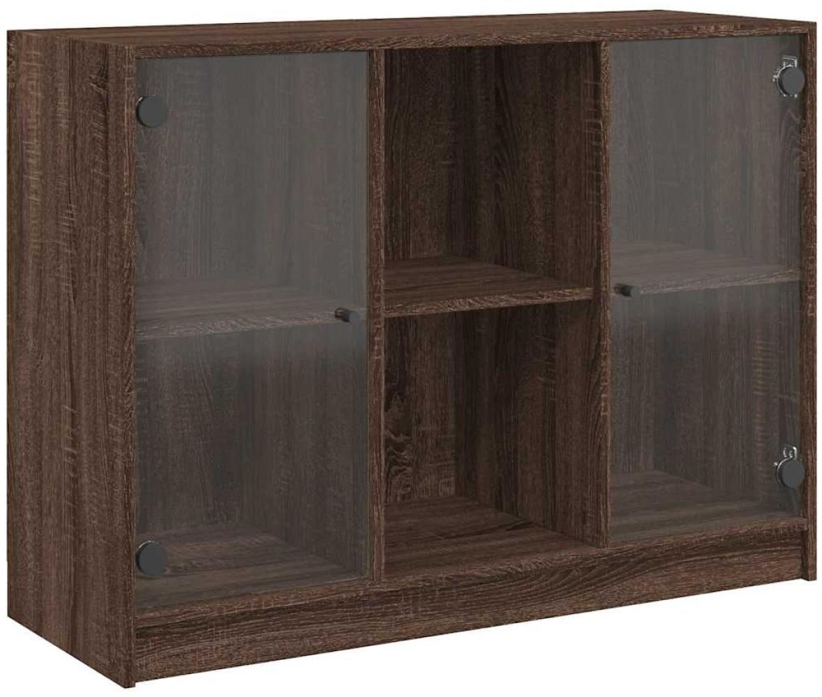 vidaXL Sideboard Braun Eichen-Optik 102x37x75,5 cm Holzwerkstoff 3295877 Bild 1