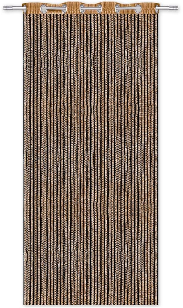 Arsvita Fadenvorhang Metallik-Optik mit Ösen, Türvorhang 140x250 cm (Gold) Bild 1