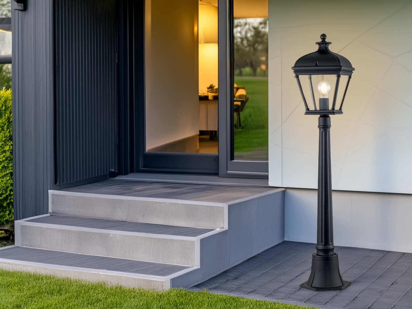 Wegeleuchte BAYVIEW Gartenlaterne im Landhausstil, Höhe 104cm Bild 1