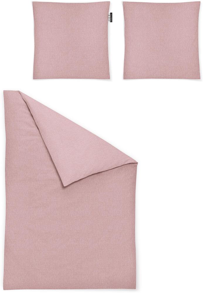 Irisette Mako-Satin Bettwäsche 200x200 Carla´s Farbwelt Fridlaa rosa 8253-60 Bild 1