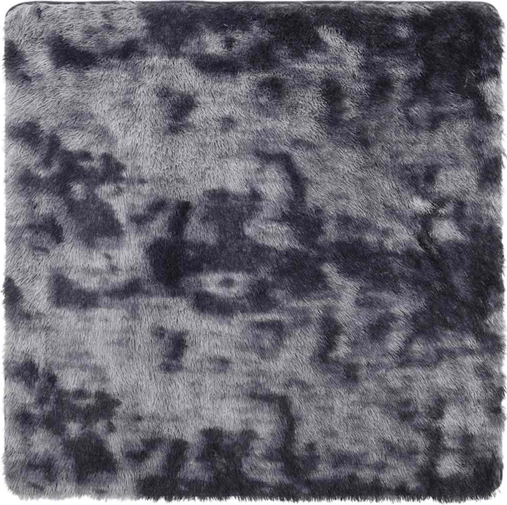 vidaXL Teppich Shaggy Hochflor NAVARRA Dunkelgrau 200x200 cm Polyester 4102880 Bild 1