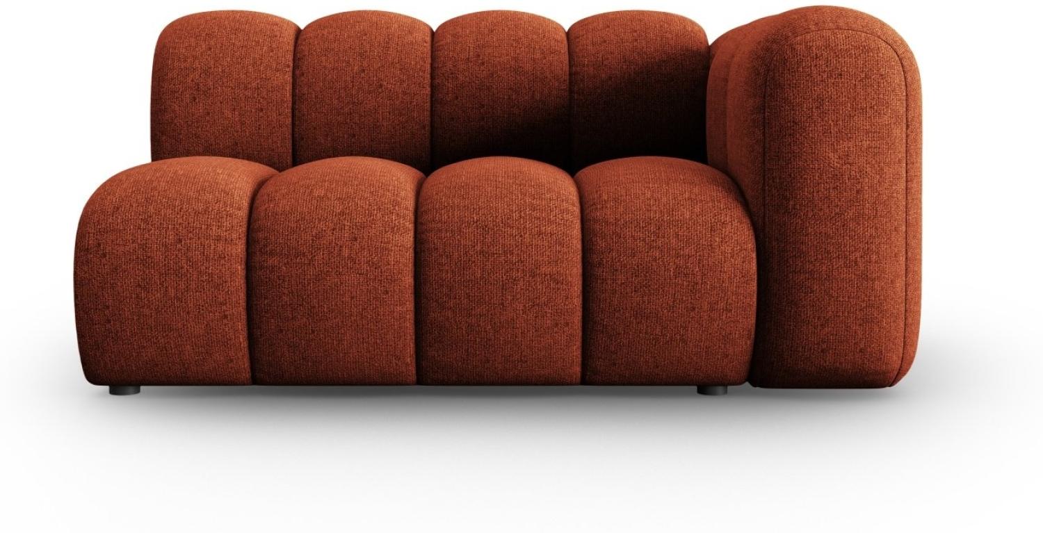 Micadoni Modulares Sofa Lupine 2-Sitzer Rechts Chenille Terrakotta Bild 1