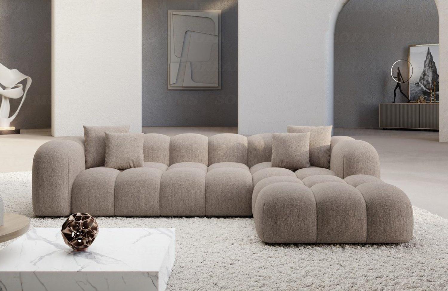 Sofa Dreams Ecksofa Stoffsofa Eckcouch Polster Eck Sofa Formentera L Form kurz Stoff, Loungesofa Bild 1