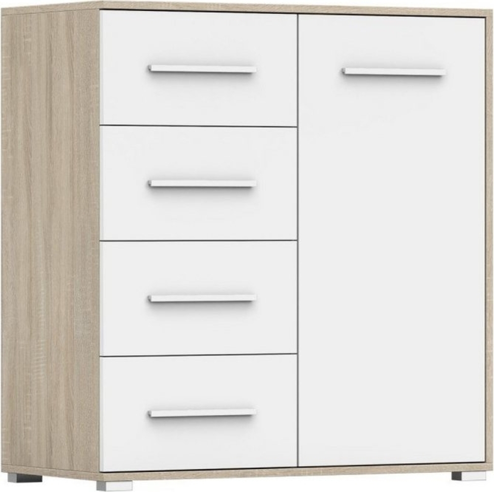 MOEBLO Kommode Irys mini 01 (Wohnzimmer Kommode Schlafzimmer Komodenschrank Highboard, 90cm 1D4S Sideboard), (B x H x T): 90x95x45 cm Bild 1