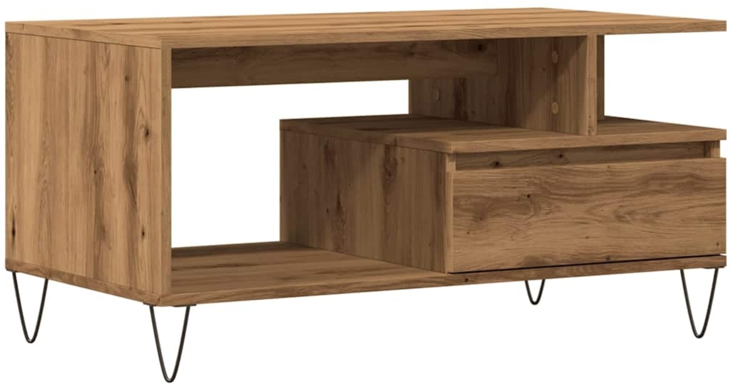 vidaXL Couchtisch Artisan-Eiche 90x49x45 cm Holzwerkstoff 857453 Bild 1