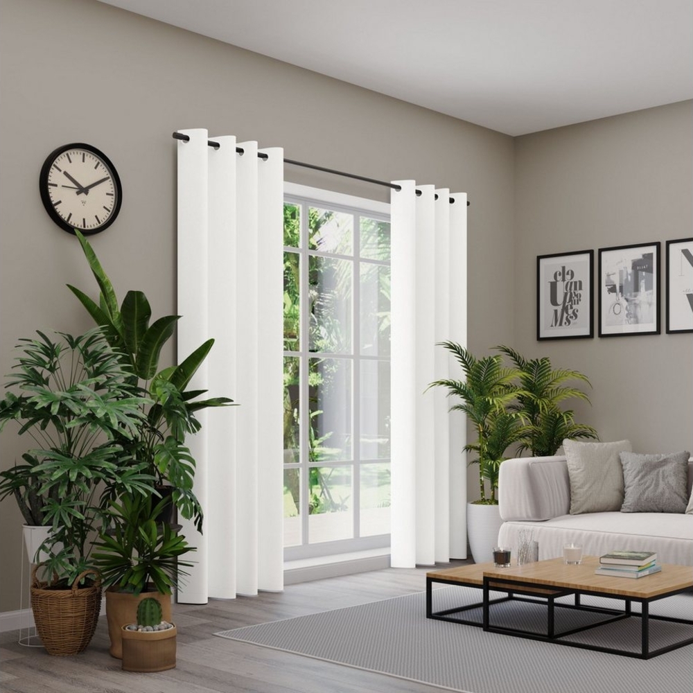 Neutex for you! Vorhang BELMONDO (1 St), Ösen, blickdicht, Uni mit samtiger Oberfläche, nach Maß Bild 1