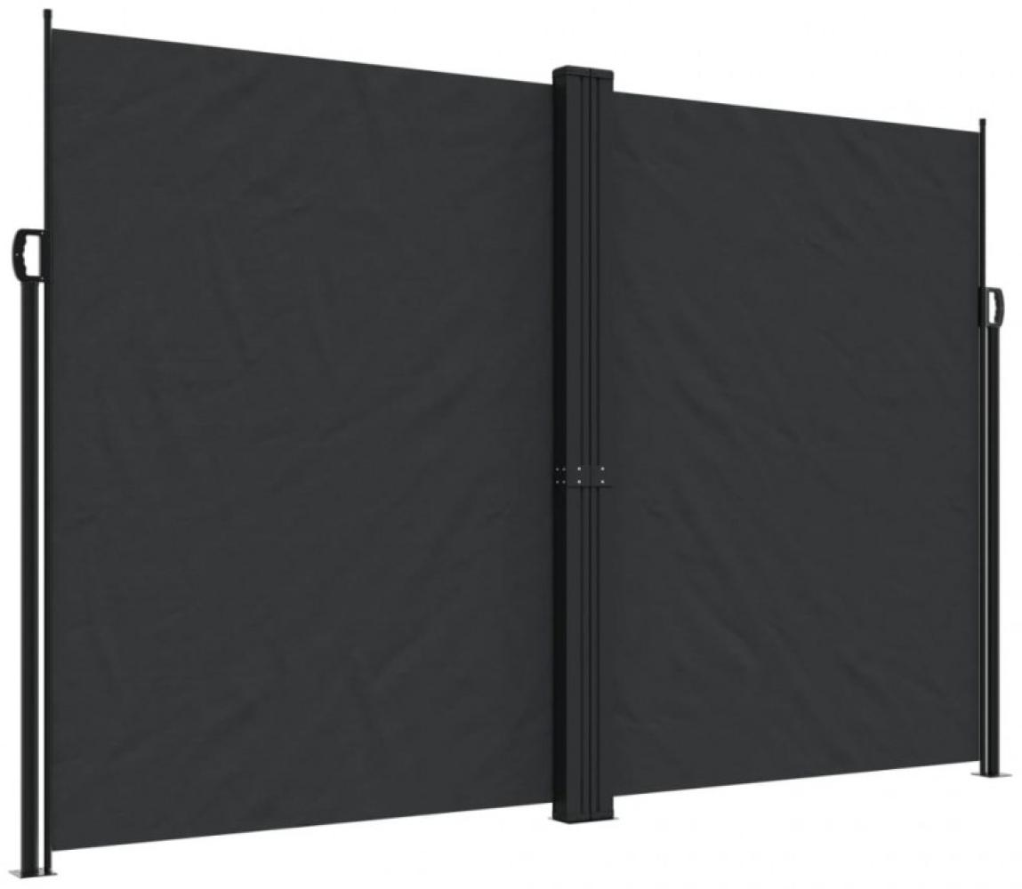 vidaXL Seitenmarkise Ausziehbar Schwarz 220x600 cm 4004669 Bild 1