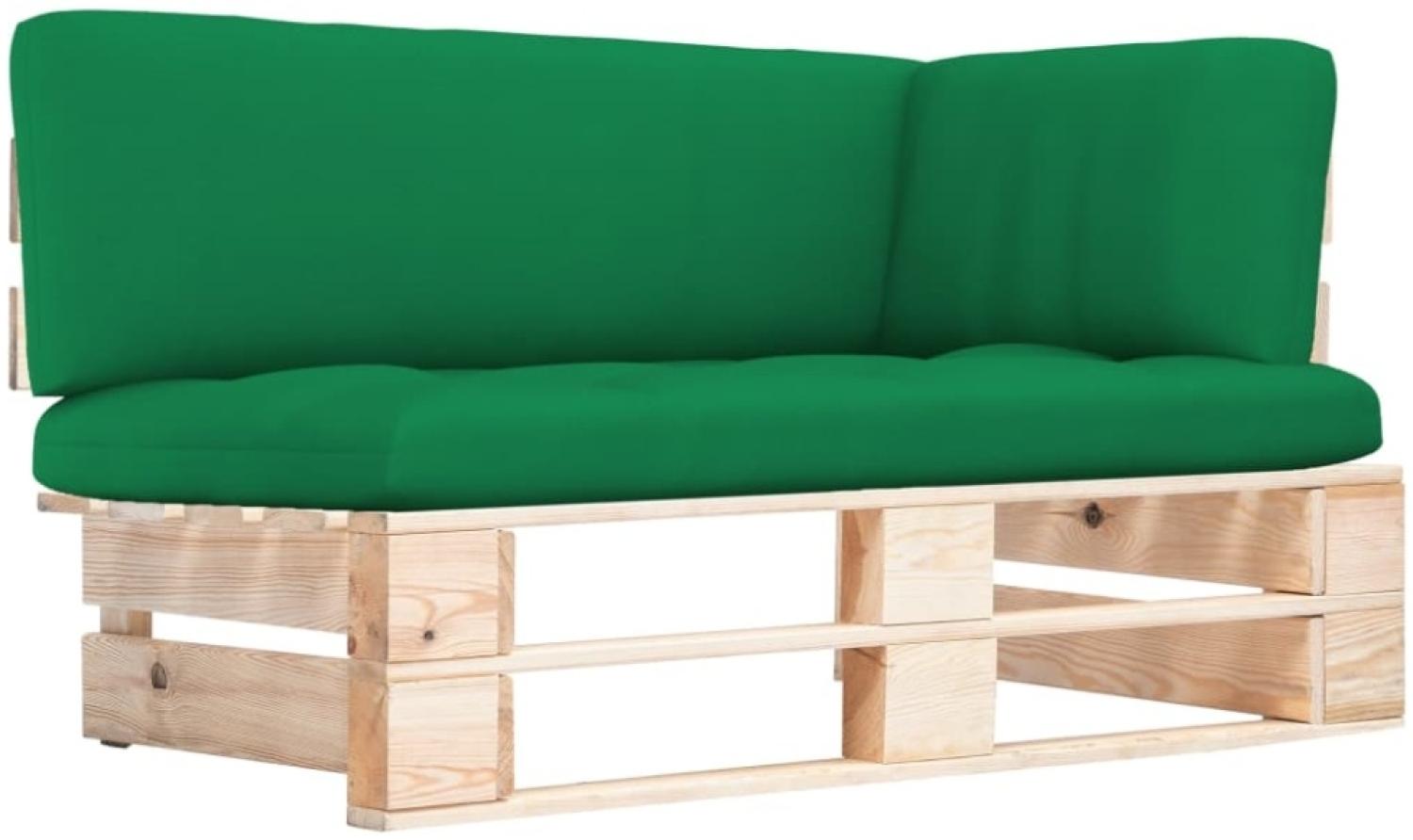 vidaXL Outdoor-Ecksofa Paletten Kiefernholz Imprägniert 3066606 Bild 1