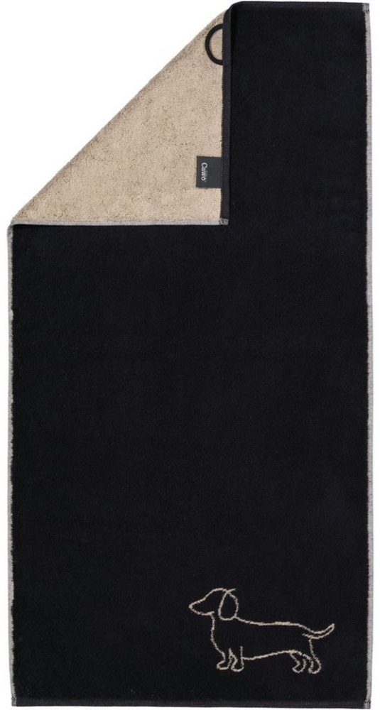 Cawö Handtuch Cawö Gästetuch, Handtuch oder Duschtuch We love Dogs Dackel 6248, 100% Baumwolle Bild 1