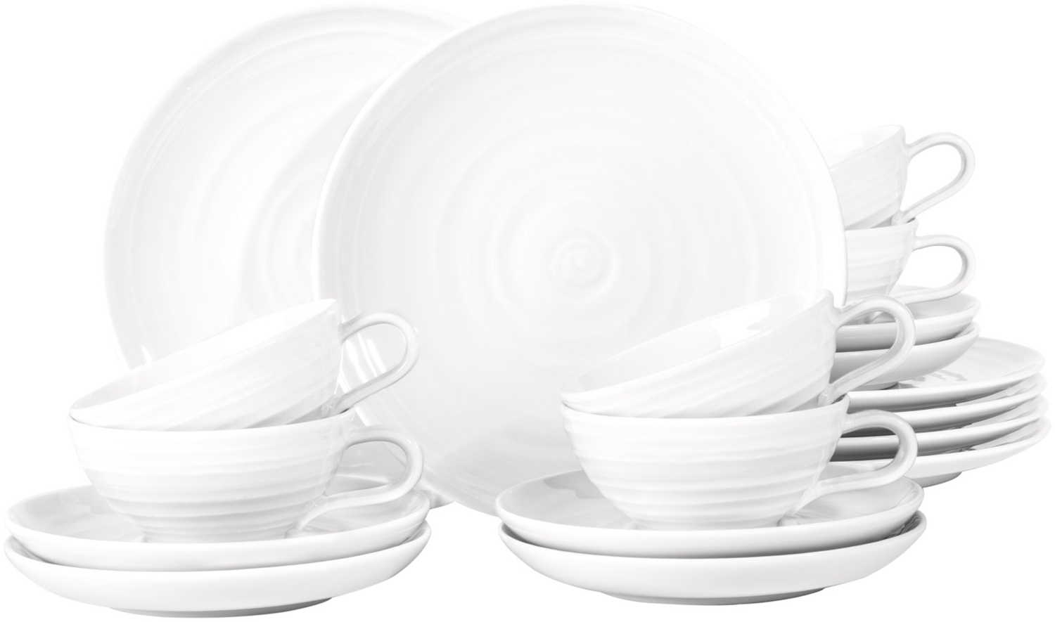 Seltmann Weiden Terra Weiß Teeservice 18-teilig Bild 1