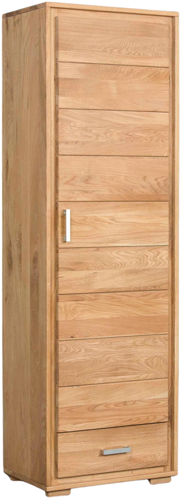 Dielenschrank Basel 1-türig - Wildeiche Massivholz geölt Bild 1