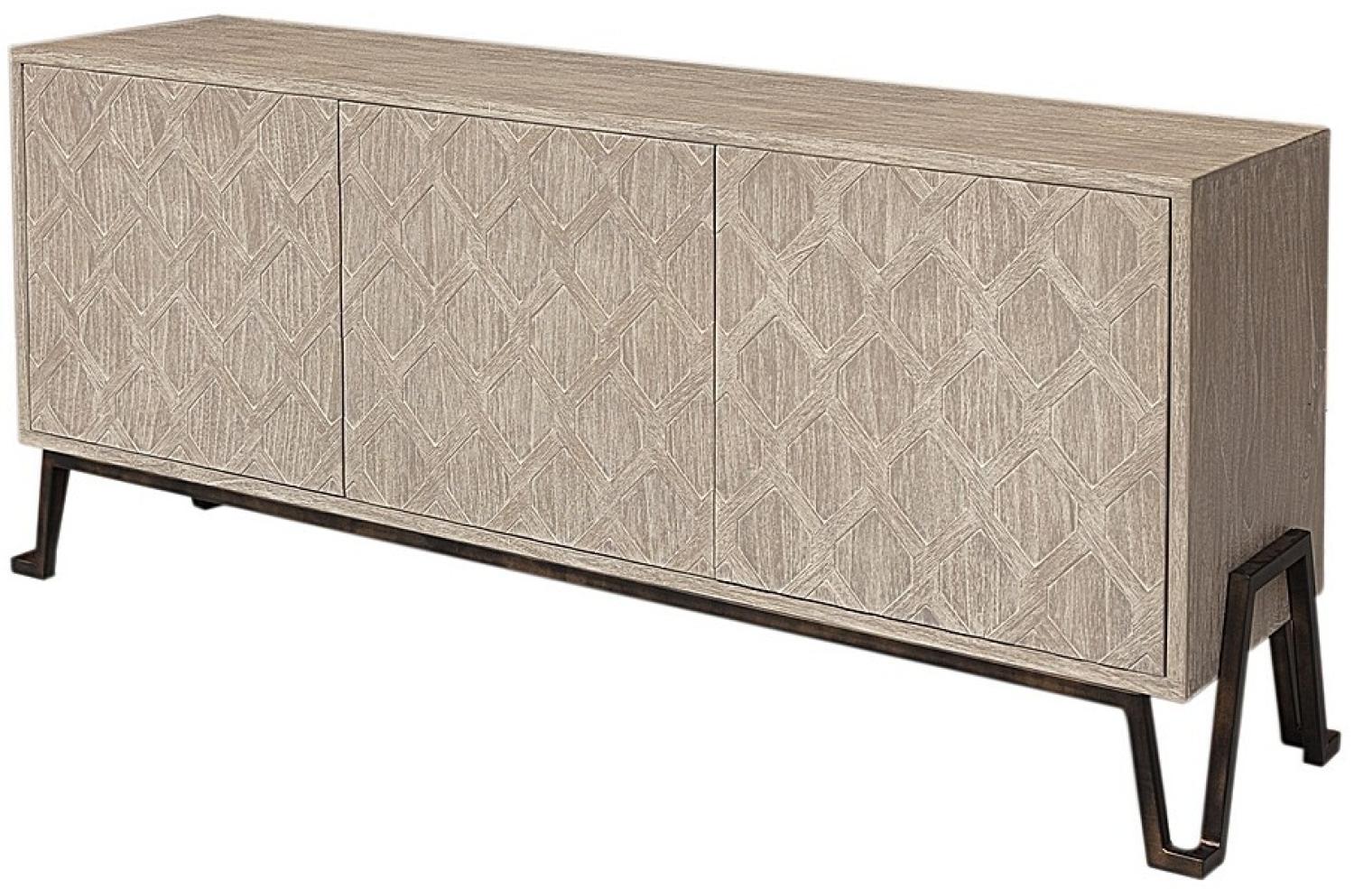 Dekoria Kommode Modern Beige 185x45x81cm Bild 1