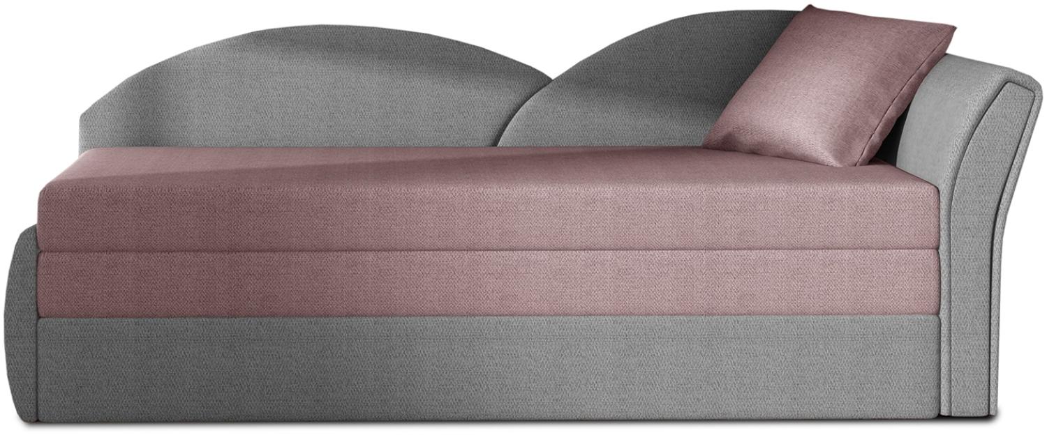 ELTAP 'Aga' Sofa, Rosa / Grau, 77 x 80 x 218 cm, Rechts Bild 1