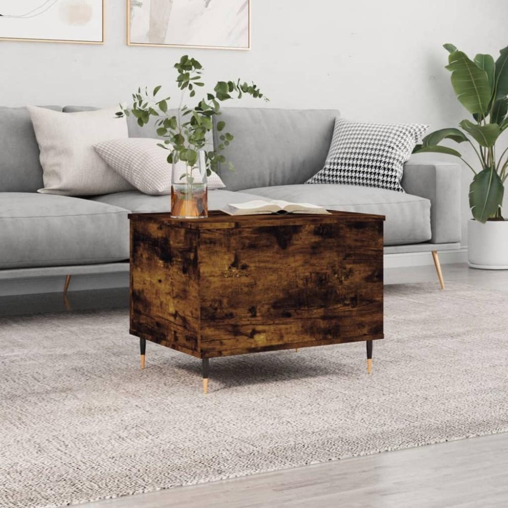 vidaXL Couchtisch Räuchereiche 60x44,5x45 cm Holzwerkstoff 830945 Bild 1