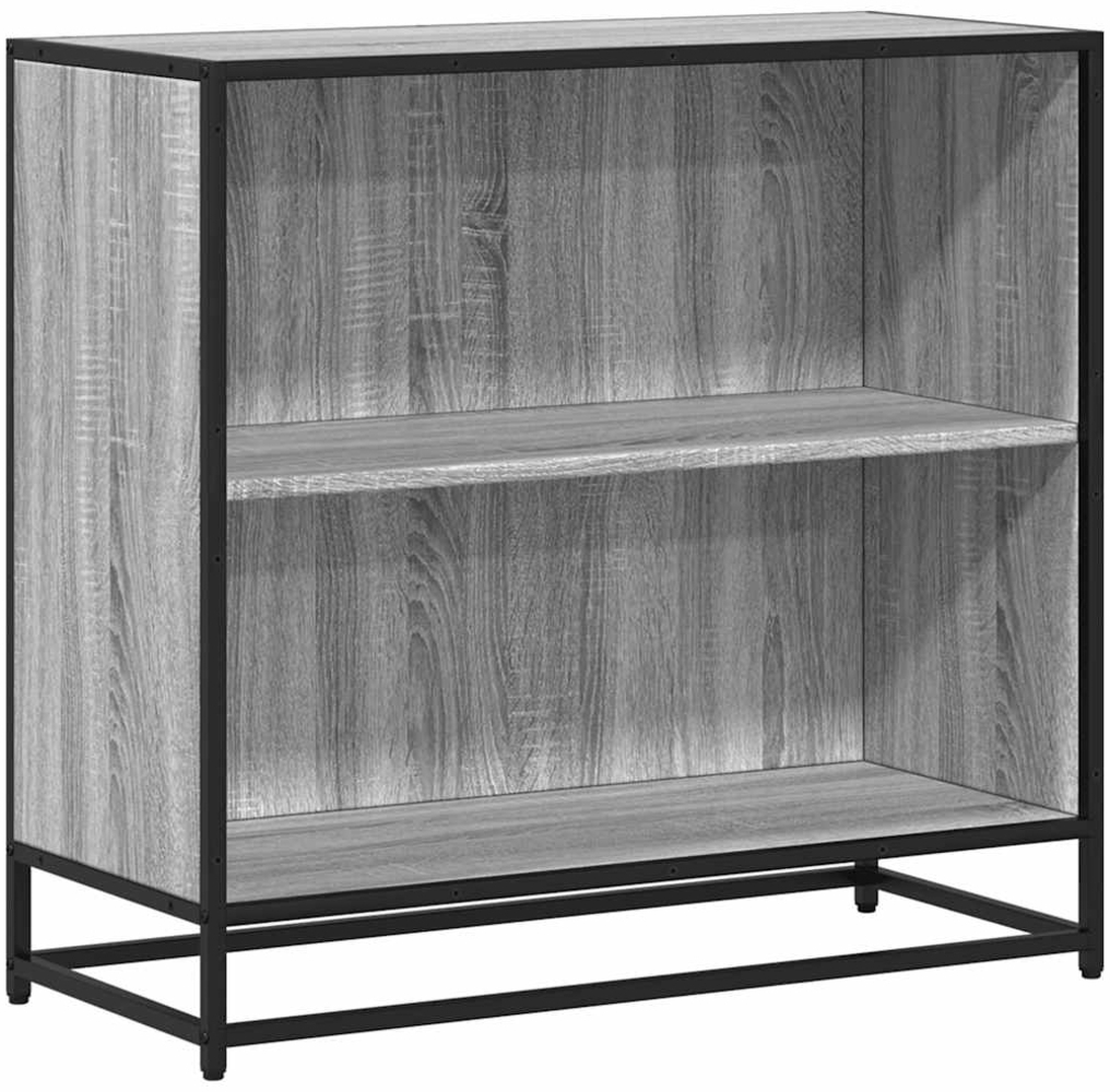 vidaXL Bücherschrank Grau Sonoma 80,5x35x76 cm Holzwerkstoff 849107 Bild 1