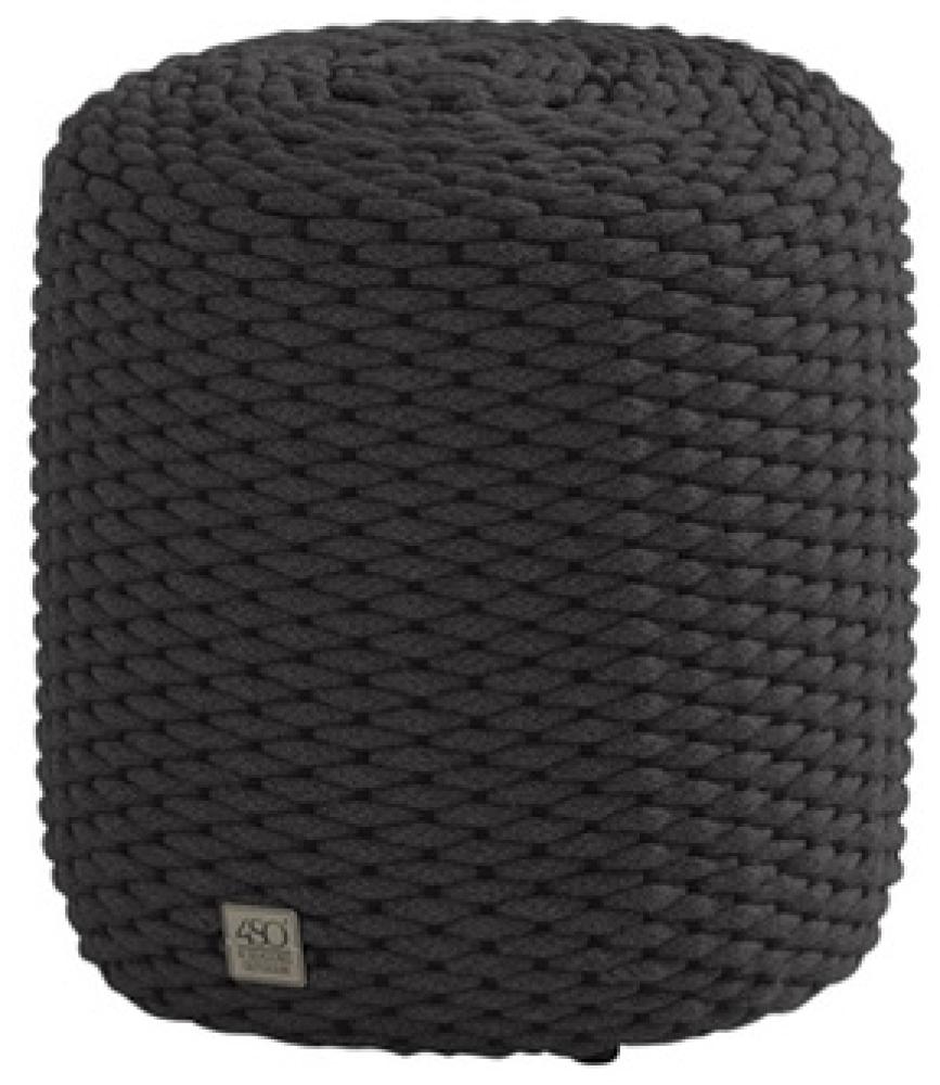 4Seasons Muffin Rope Pouf rund 40 cm Anthrazit Bild 1