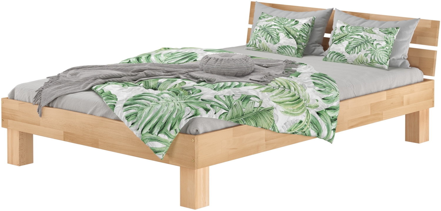 Erst-Holz Französisches Futonbett Doppelbett 160x220 Massivholzbett Buche natur V-60. 86-16-220 ohne Zubehör Bild 1