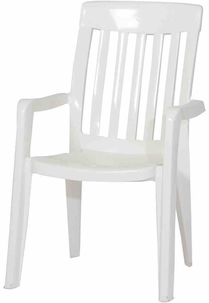 Sieger Palma Stapelsessel stapelbar, Vollkunststoff Weiß 59 x 92 x 65 cm Bild 1