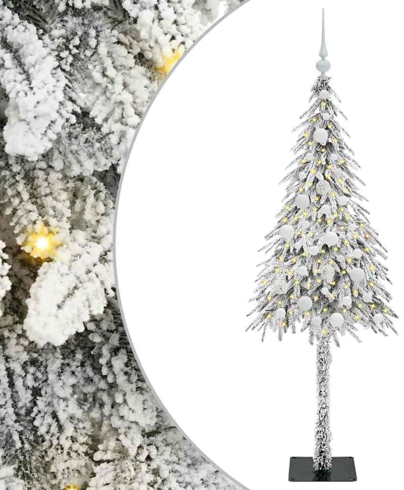 vidaXL Weihnachtsbaum mit 150 LEDs Weiß 150 cm PE und Stahl 3396219 Bild 1