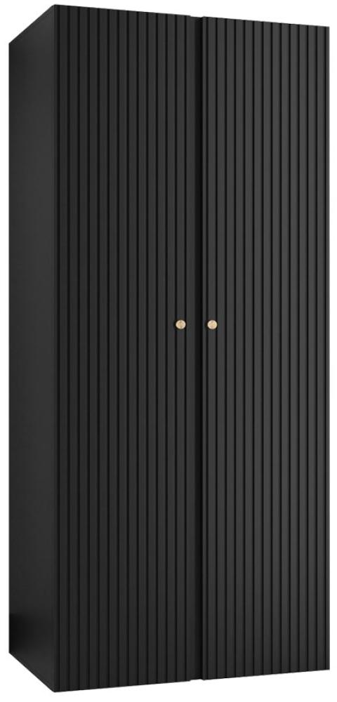 Kleiderschrank Kirtan Slim 2D (Farbe: Schwarz) Bild 1