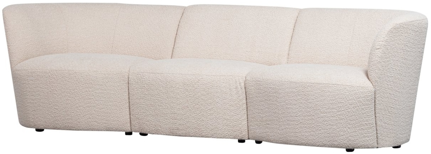 Sofa Coco aus Boucle-Stoff, Creme Bild 1