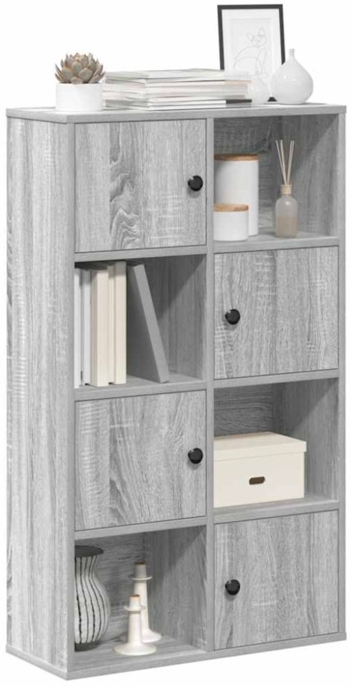 vidaXL Bücherregal Grau Sonoma 60x24x101,5 cm Holzwerkstoff Bild 1